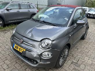 damaged passenger cars Fiat 500C 0.9 Twin Air Turbo Lounge Cabriolet 2017/3